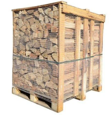 Kammergetrocknetes Brennholz – Eiche und Buche – 33 cm Scheite, Palette 2,5 Raummeter (1,75 m³)