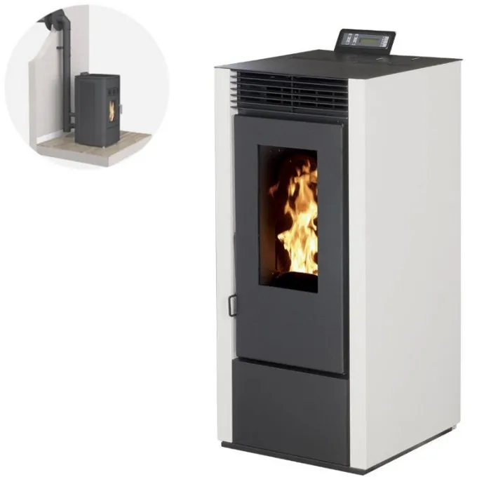 MARINA – 14 kW luftdichter Pelletofen mit Lüftungskit