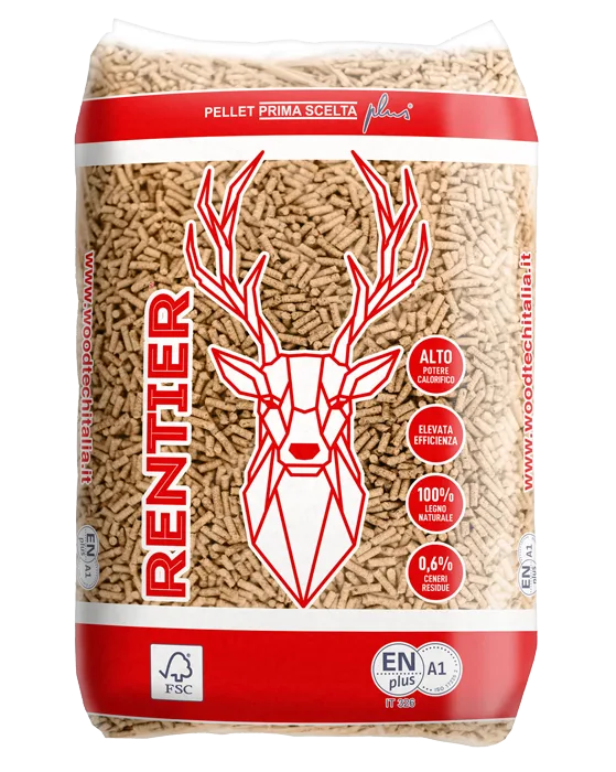 RENTIER Holzpellets – Palette mit 70 Säcken à 15 kg