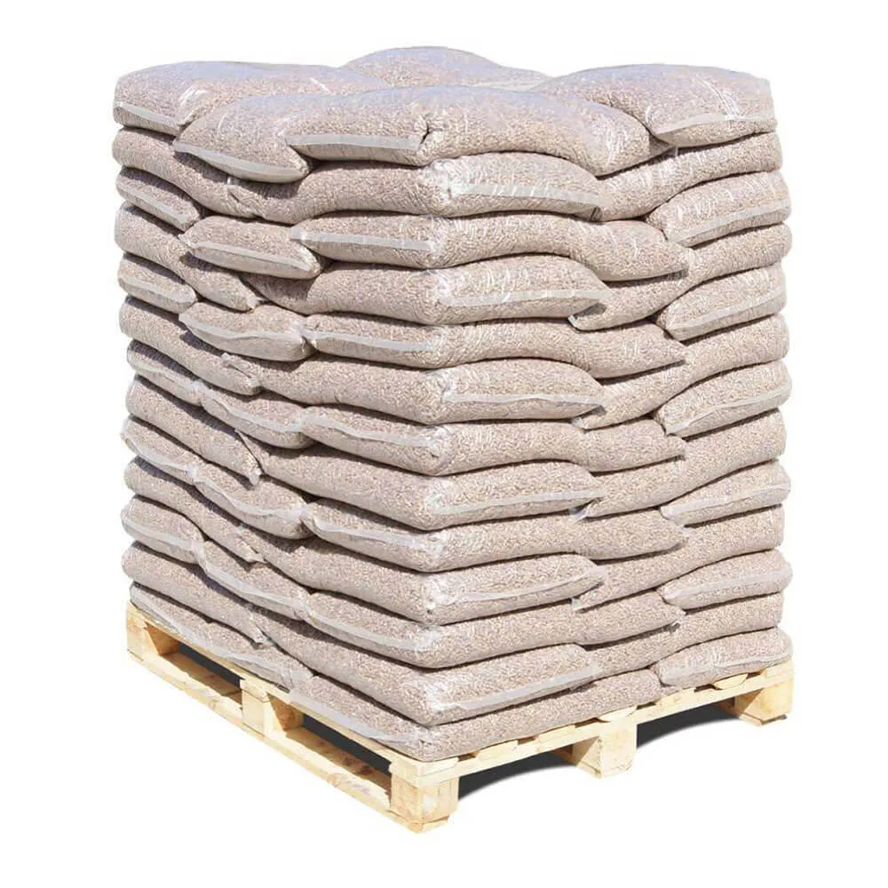 DINplus Holzpellets – Palette mit 75 Säcken à 10 kg