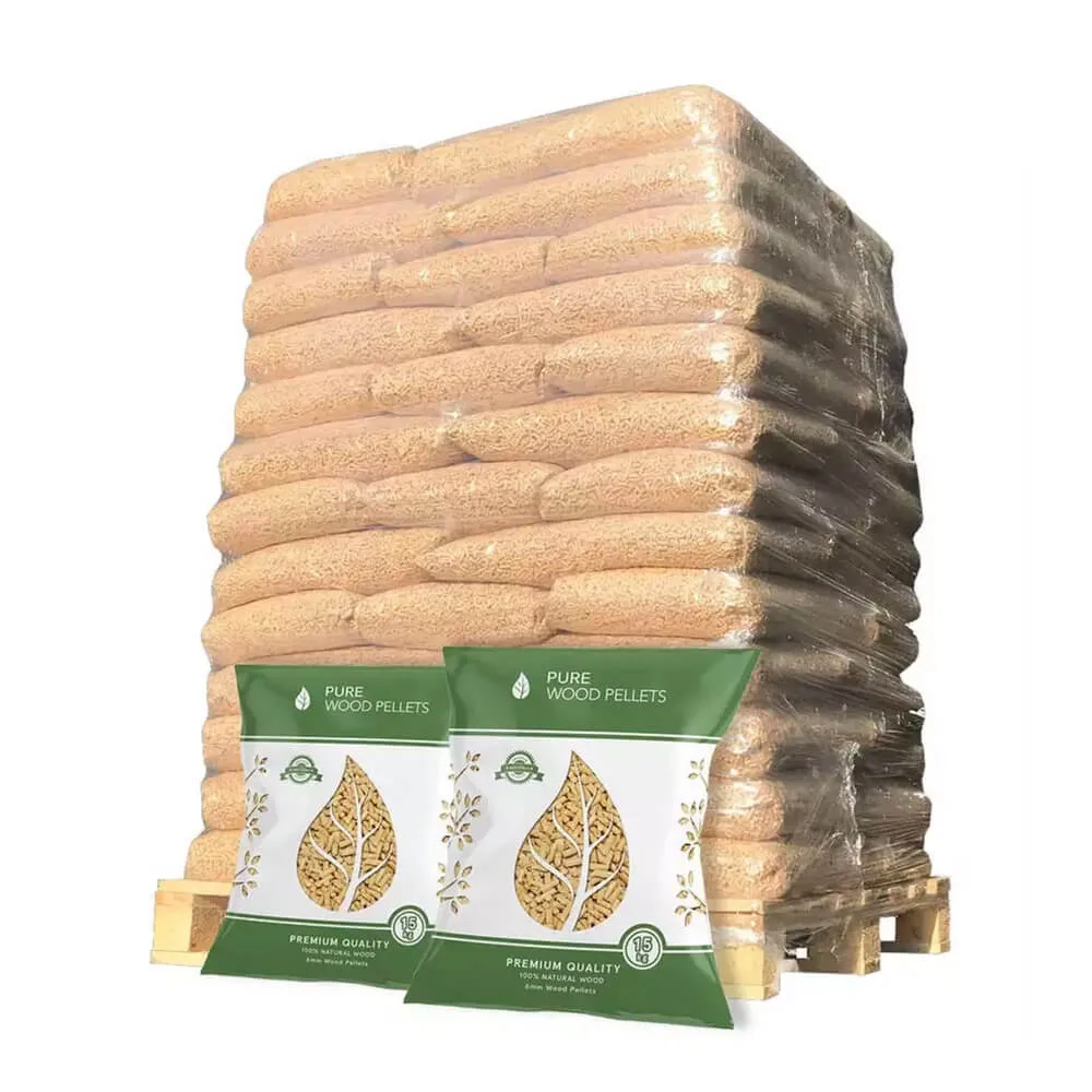 Buche Holzpellets – Palette mit 60 Säcken à 15 kg